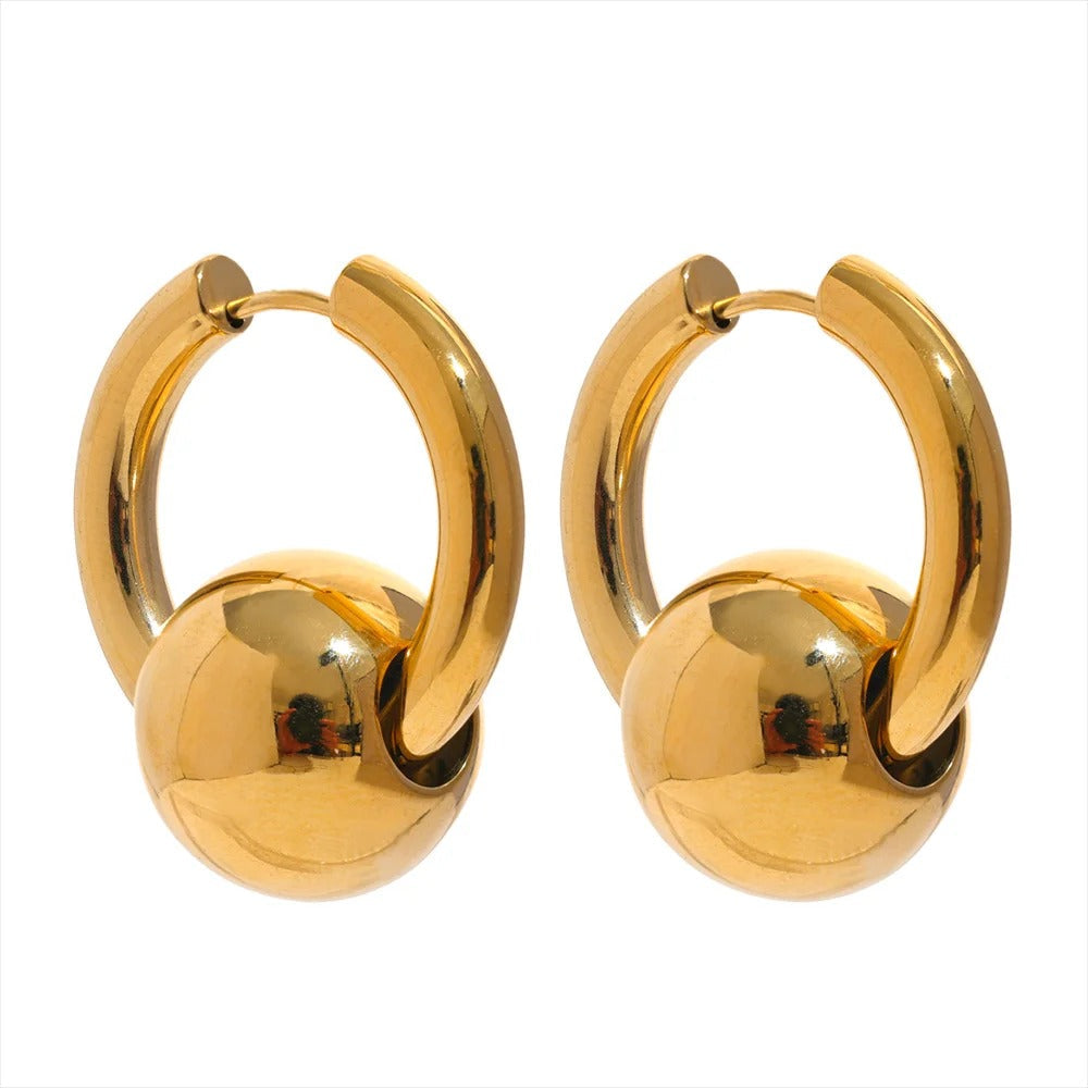 Round Ball Earrings