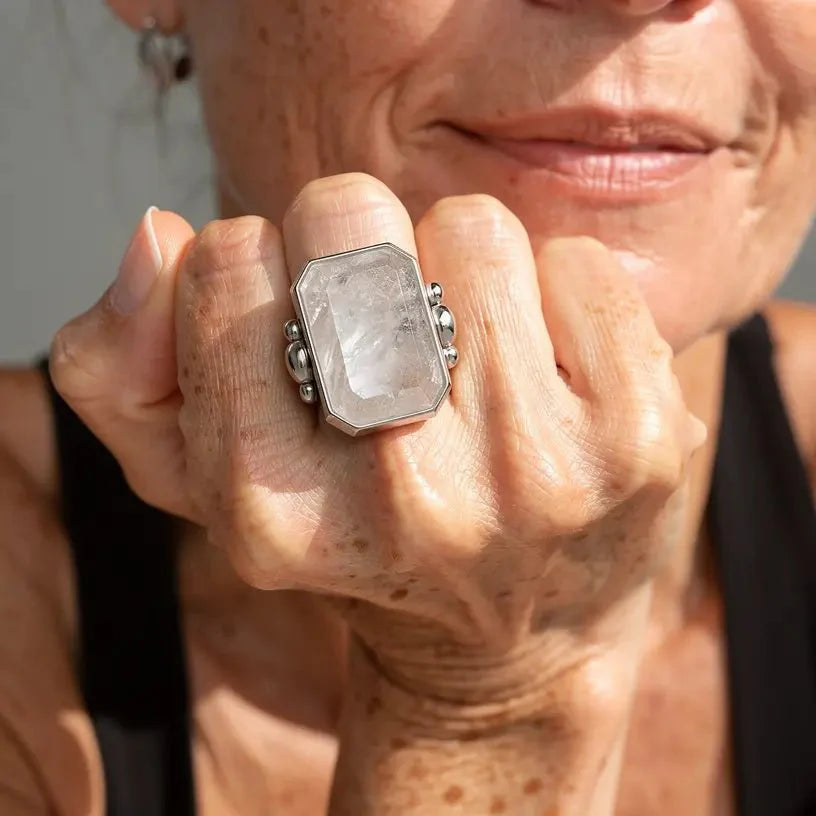 Marique French Vintage Crystal Ring