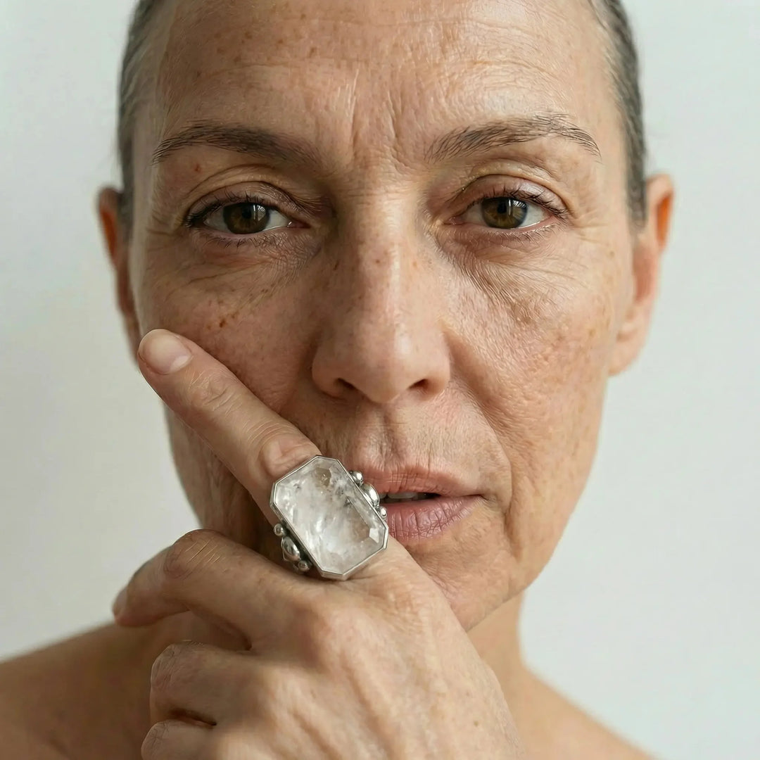 Marique French Vintage Crystal Ring