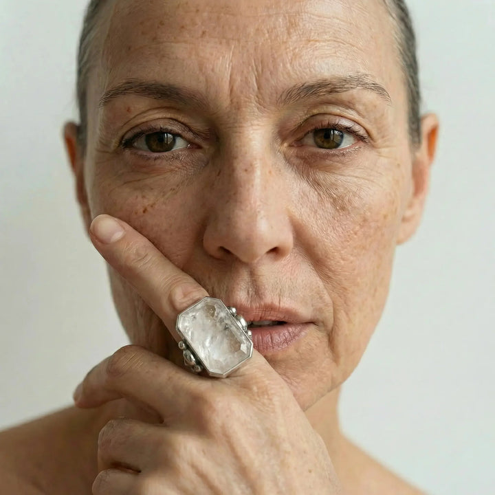 Marique French Vintage Crystal Ring