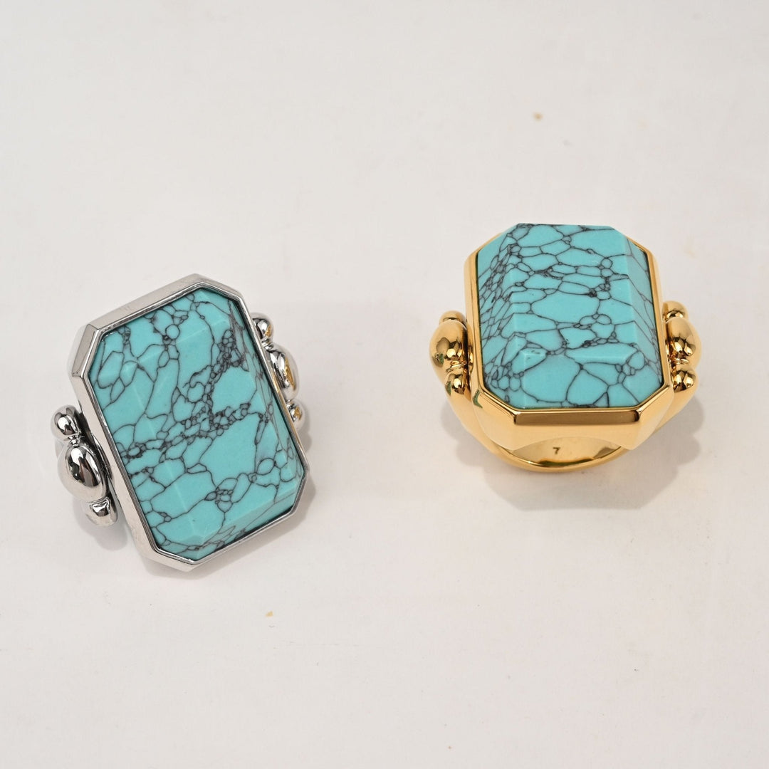 Marique French Vintage Turquoise Ring