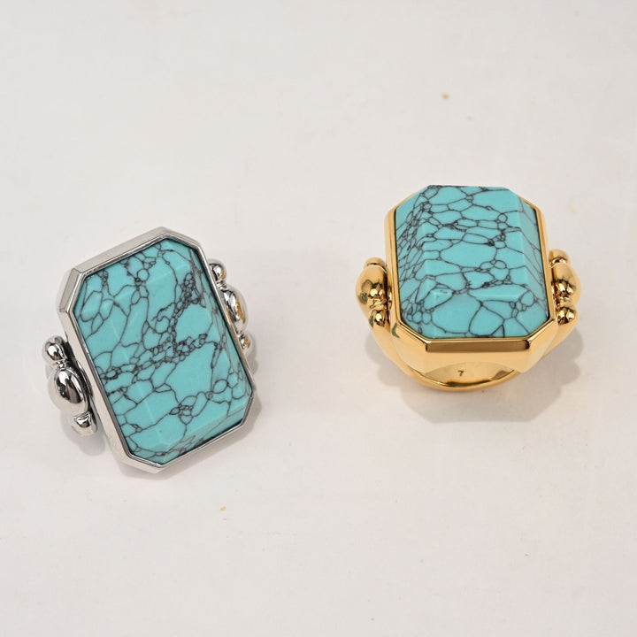 Marique French Vintage Turquoise Ring