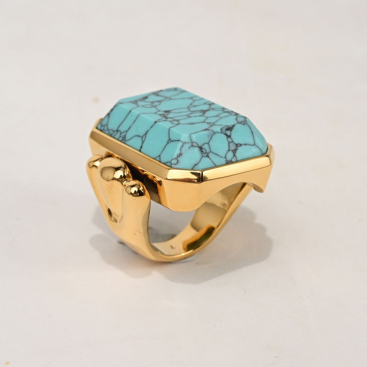 Marique French Vintage Turquoise Ring