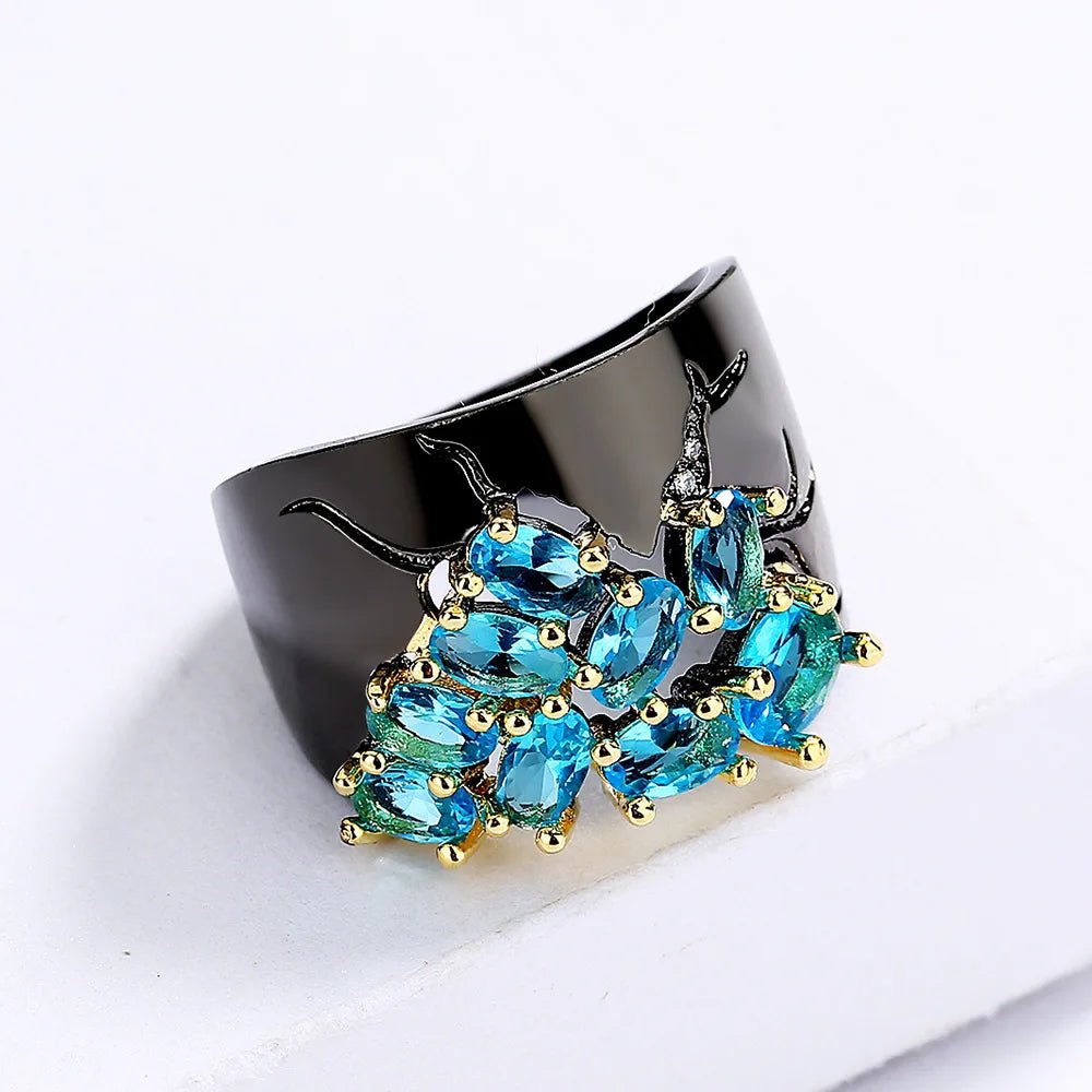 Midnight Bloom Ring
