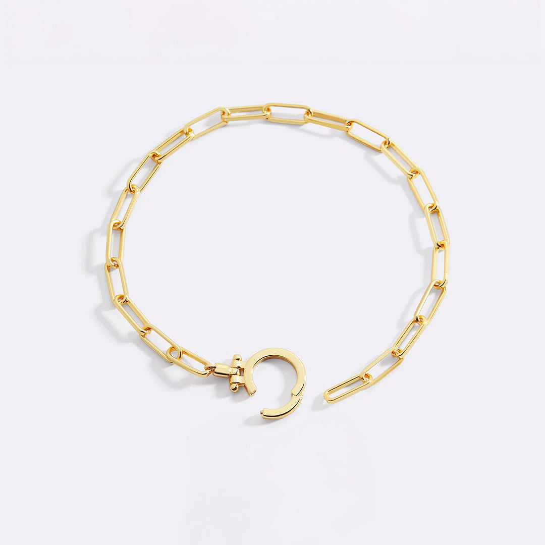 Mint Paperclip Bracelet