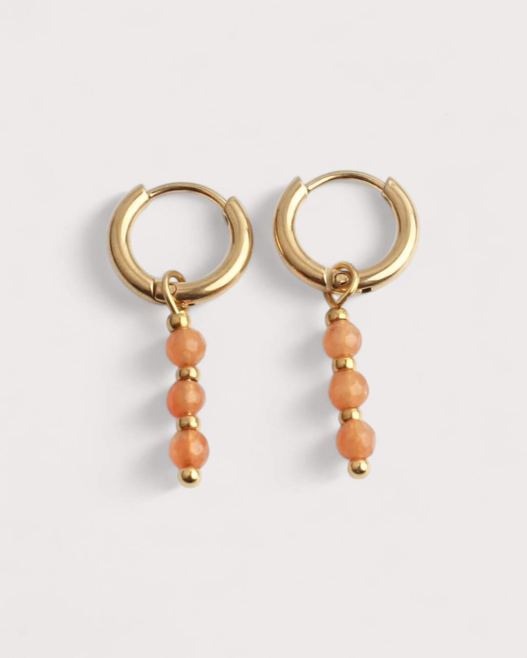 Mon Cheri - Earrings - Natural Stone - Stainless Steel