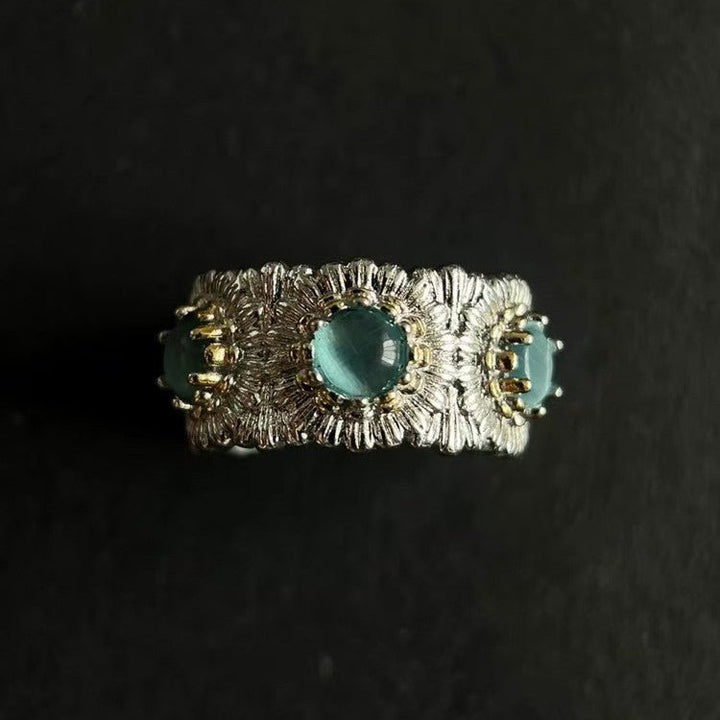 Mosaic Bloom Open Ring