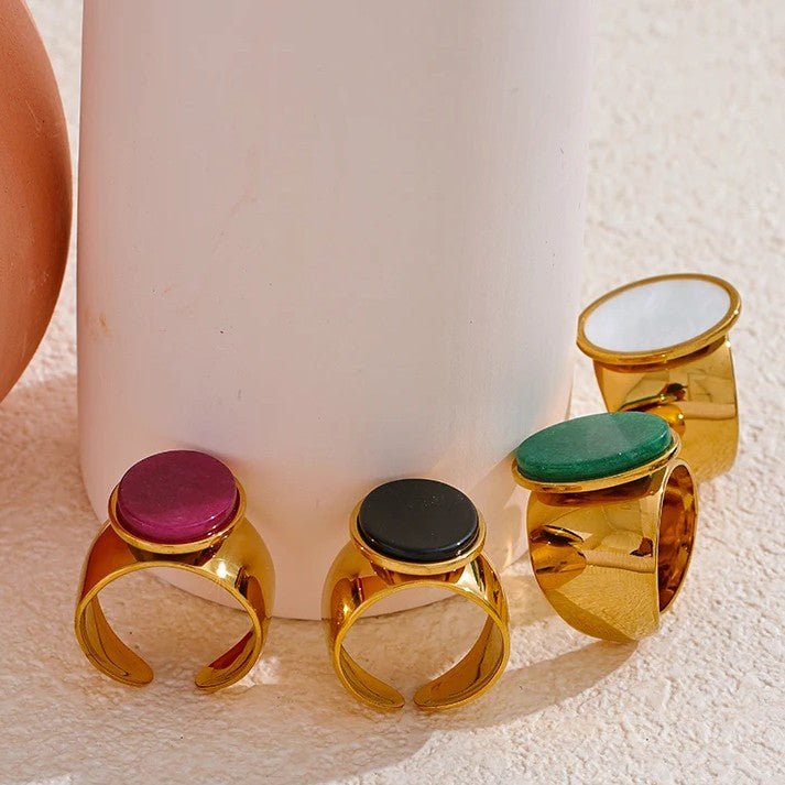 Oval Stone Signet Ring