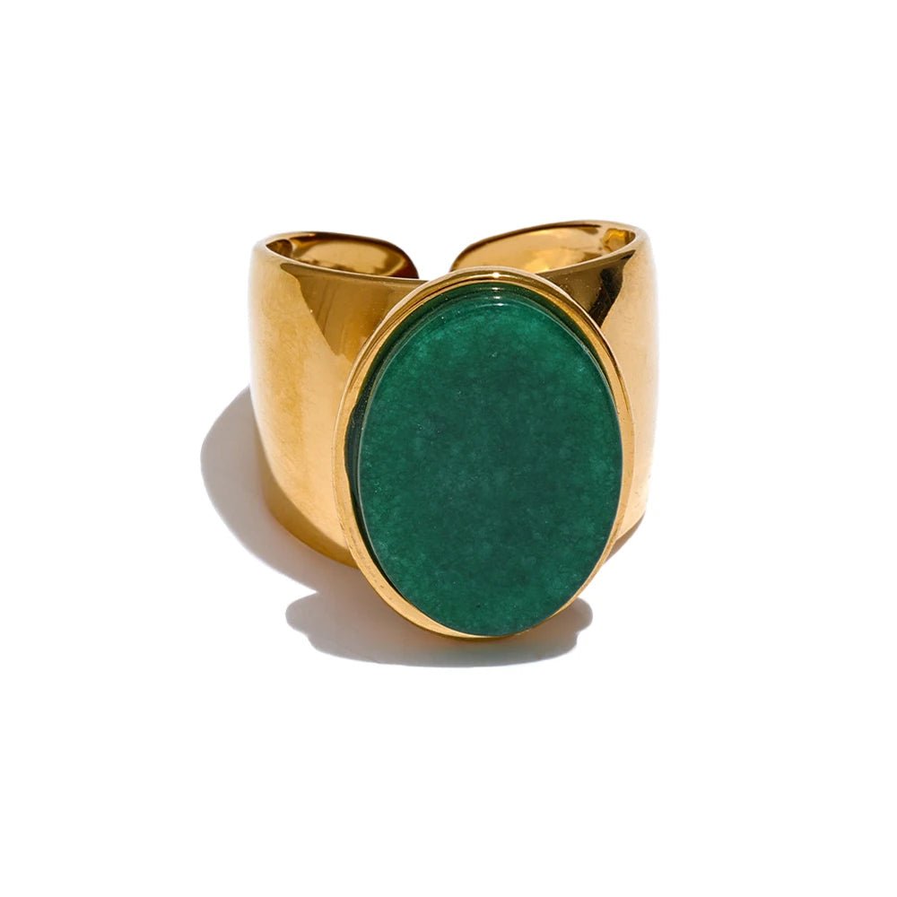 Oval Stone Signet Ring