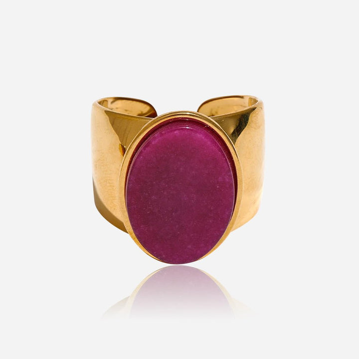 Oval Stone Signet Ring