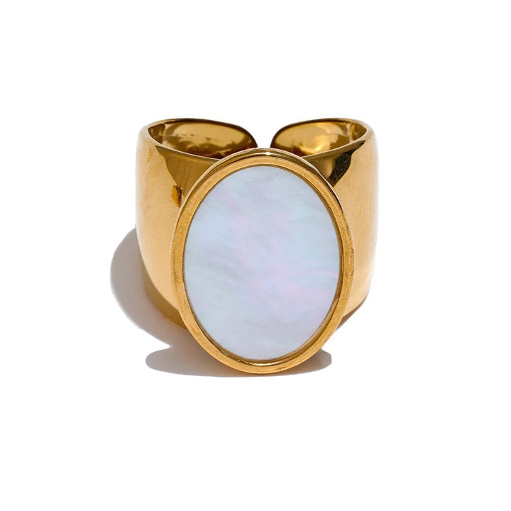 Oval Stone Signet Ring