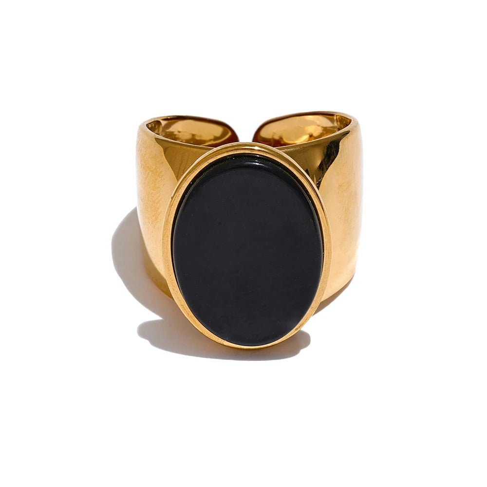 Oval Stone Signet Ring