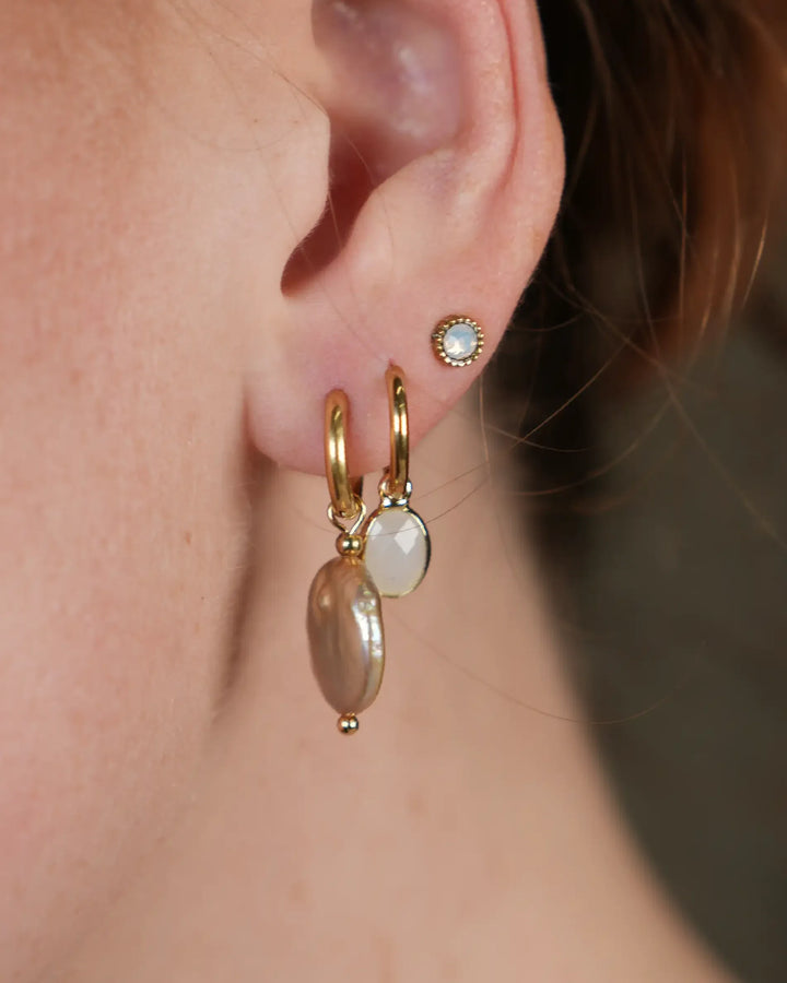 Oval Dana - Earrings - Stainless Steel