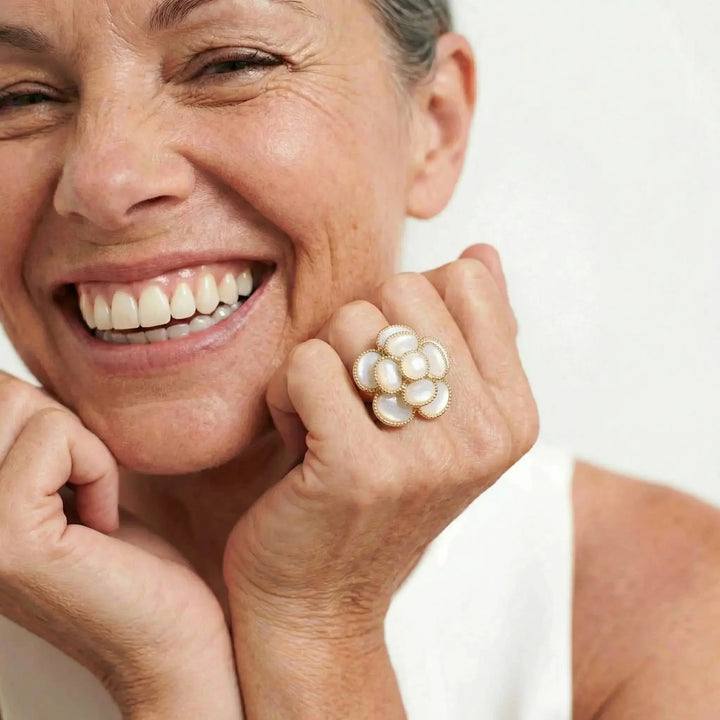 Pearl Bloom Vintage Ring