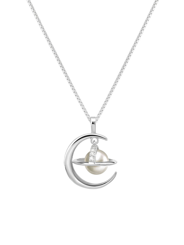 Pearl Saturn Necklace