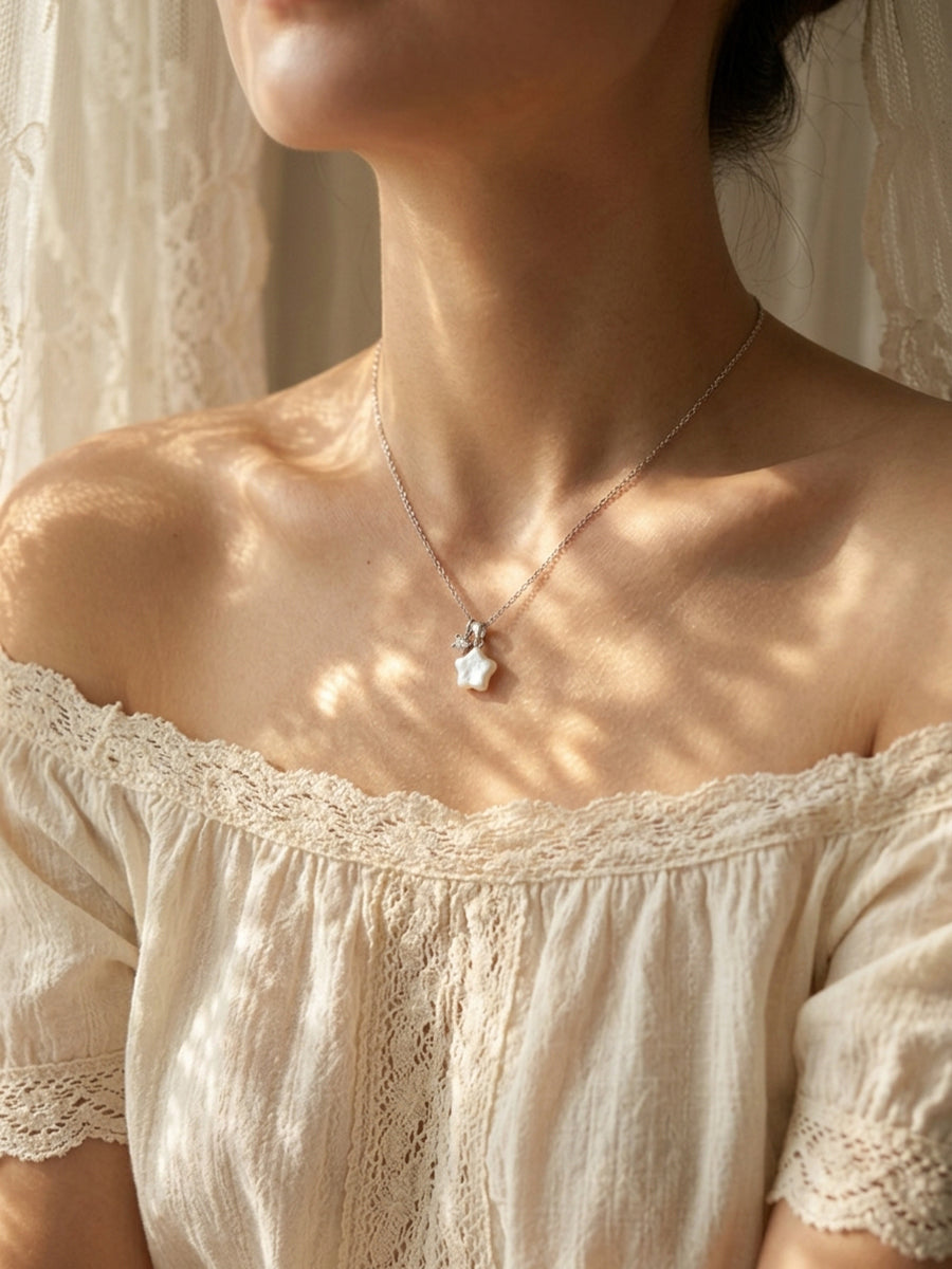 Pearl Star Necklace