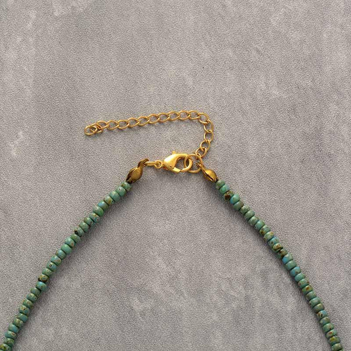 Amazonite Teardrop Pendant Necklace