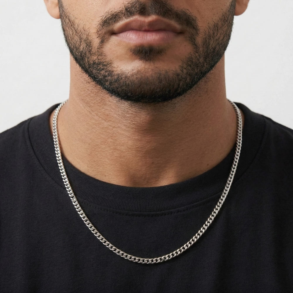 Cuban Chain (Silver) 4mm