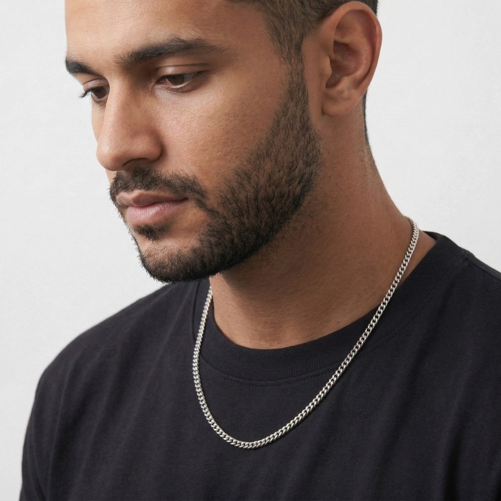 Cuban Chain (Silver) 4mm