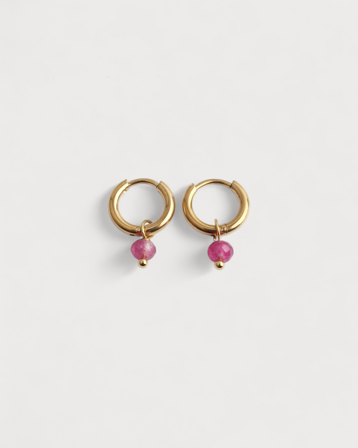 Rêver - Earrings - Natural stone - Stainless Steel