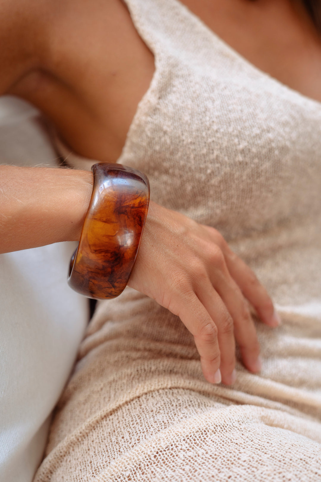 Clara | Classic Smooth Bangle Bracelet