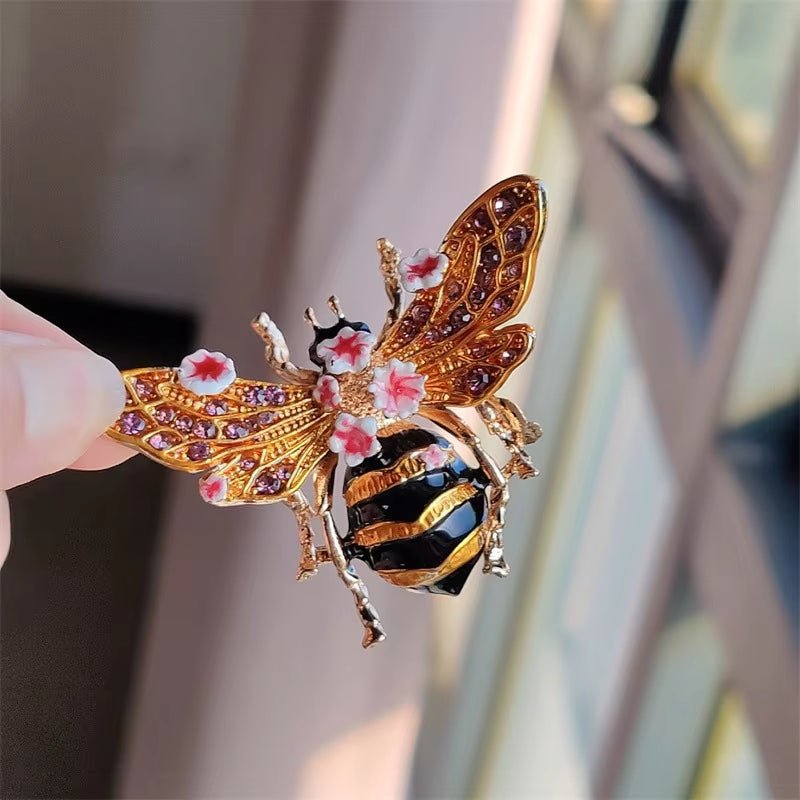 Rosegarden Bee Brooch