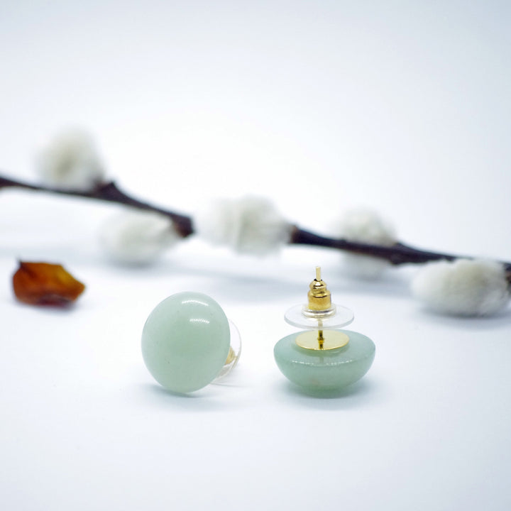 Natural Stone Stud Earrings [Pre-order]