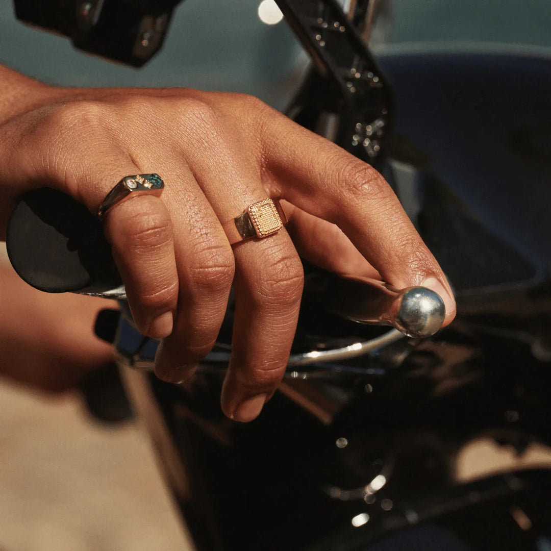 Cameron | Vintage Stone Signet Ring