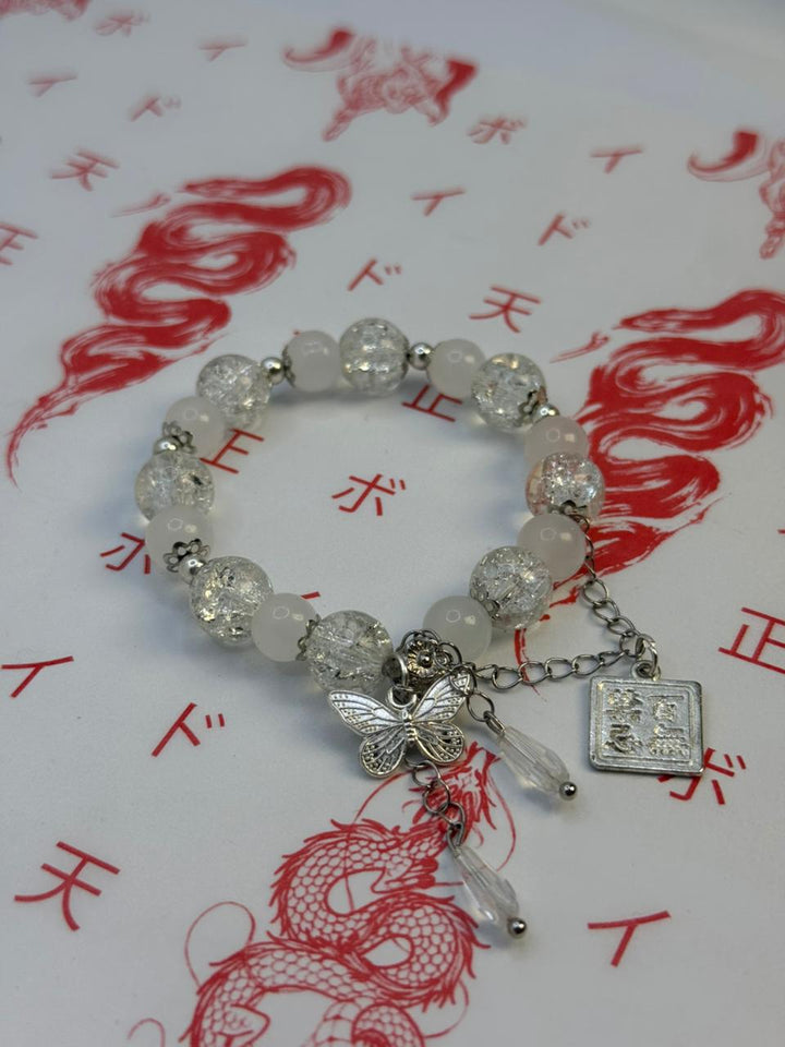 White Bead Bracelet