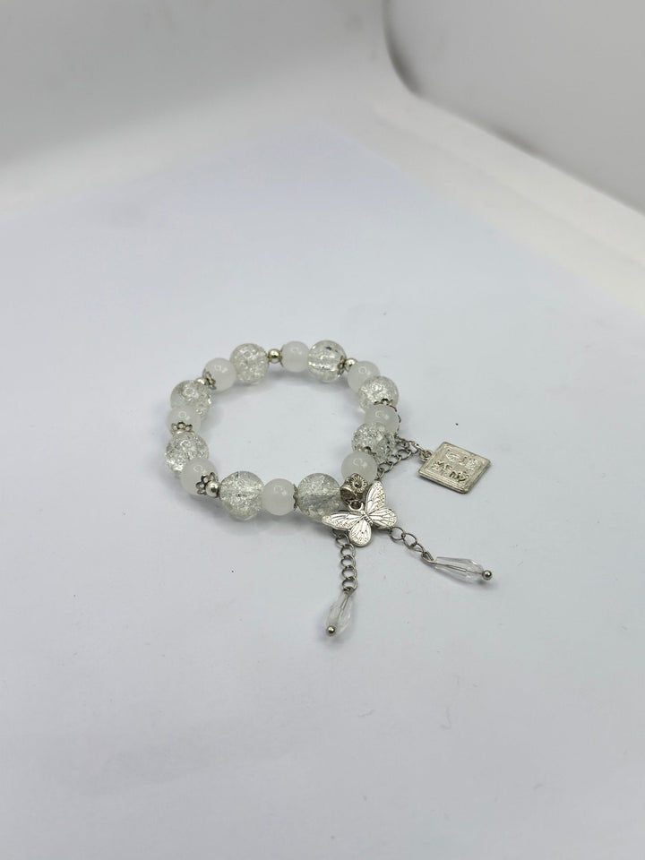 White Bead Bracelet