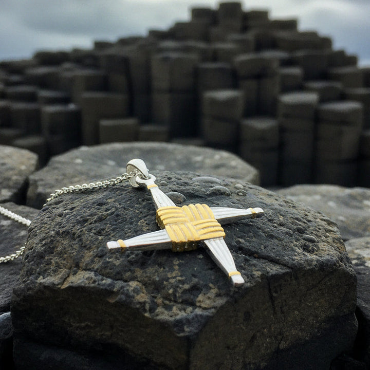 Irish Saint Brigid Cross Necklace