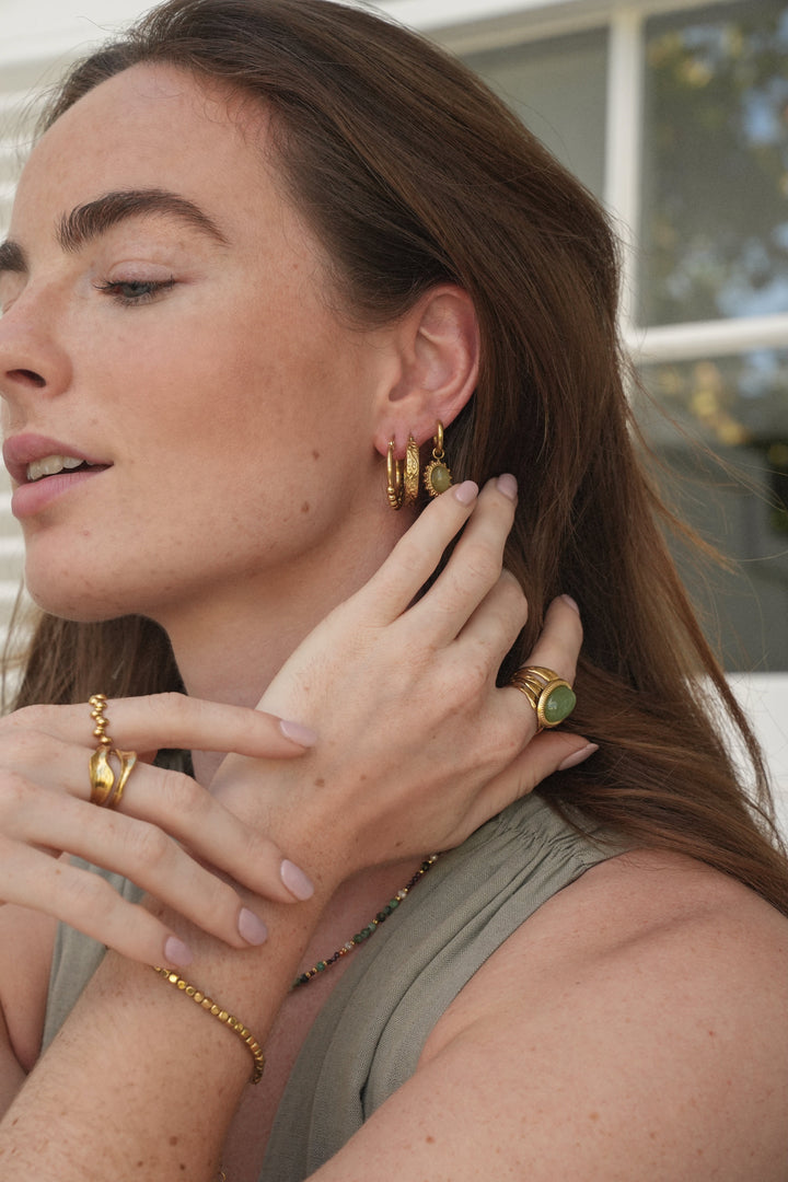 Jolie - Earrings - Natural Stone - Stainless Steel
