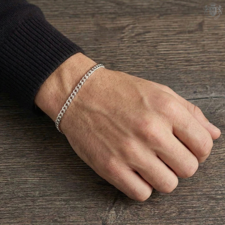 Cuban Bracelet (Silver) 4mm