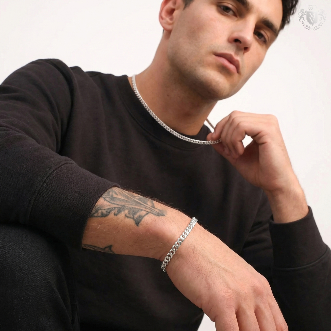 Cuban Bracelet (Silver) 6mm