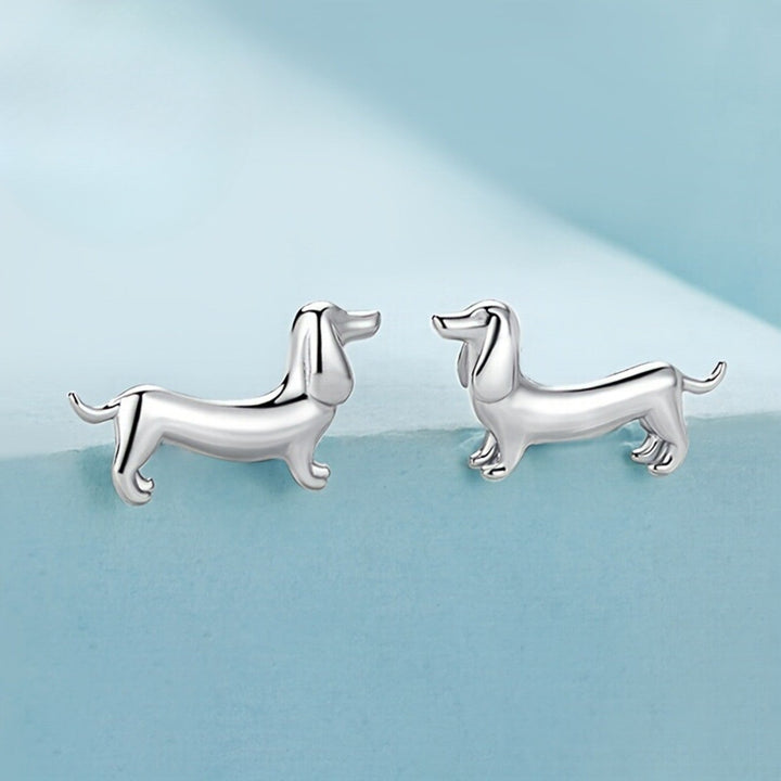 Cute Dachshund Stud Earrings