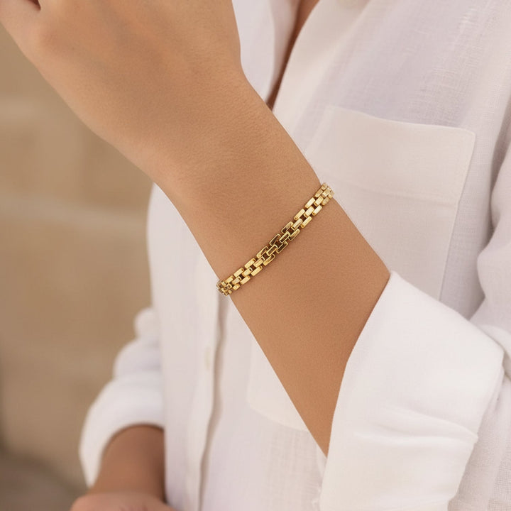 Timepiece Link Chain Bracelet