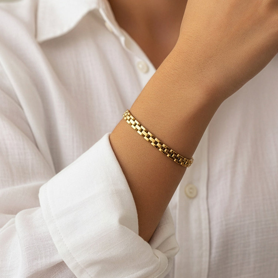 Timepiece Link Chain Bracelet