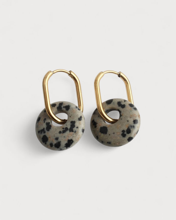 Tirza - Earrings - Natural Stone - Stainless Steel