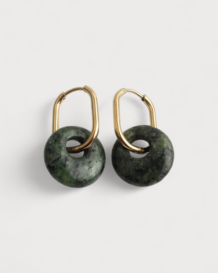 Tirza - Earrings - Natural Stone - Stainless Steel
