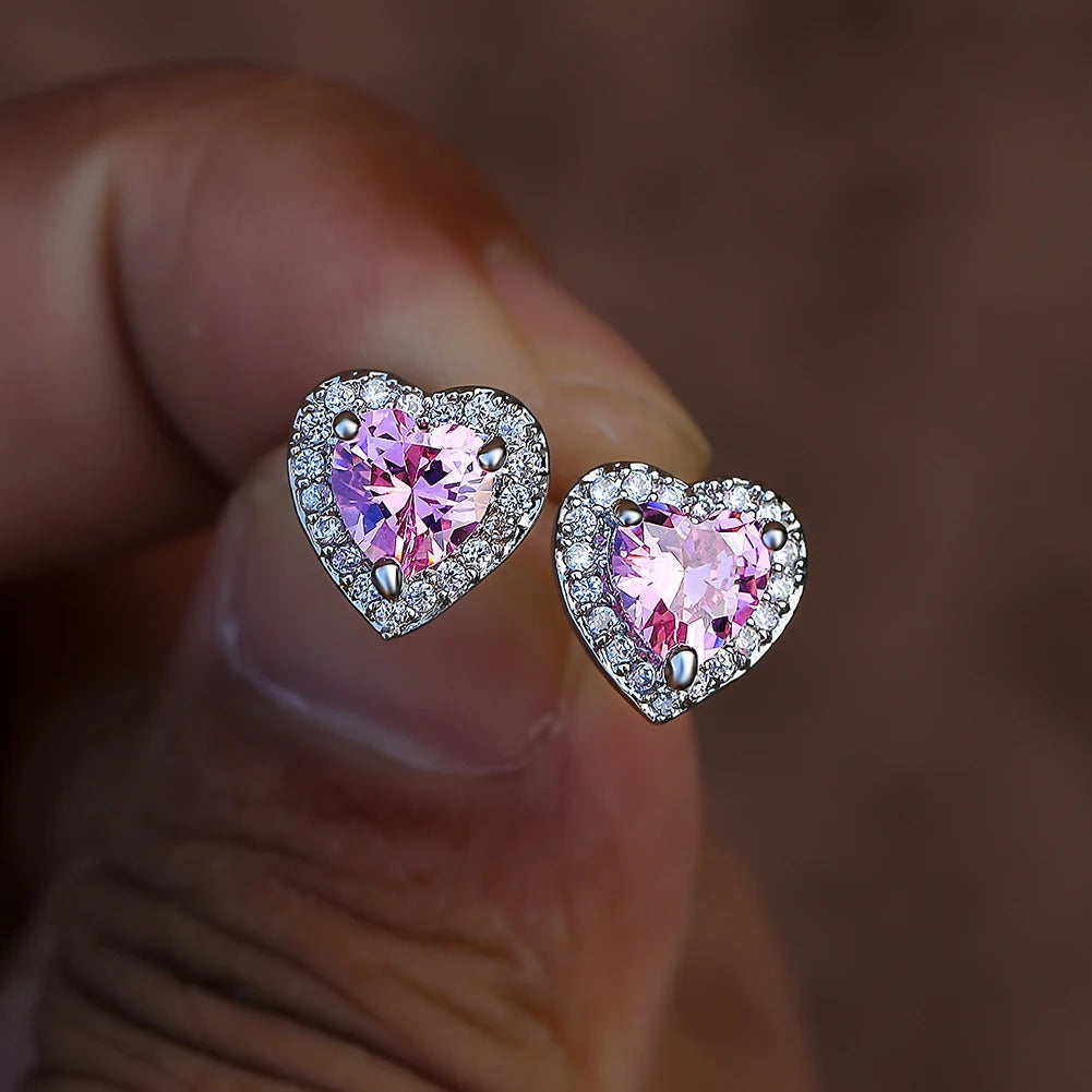 Heart Shaped Colorful Earrings