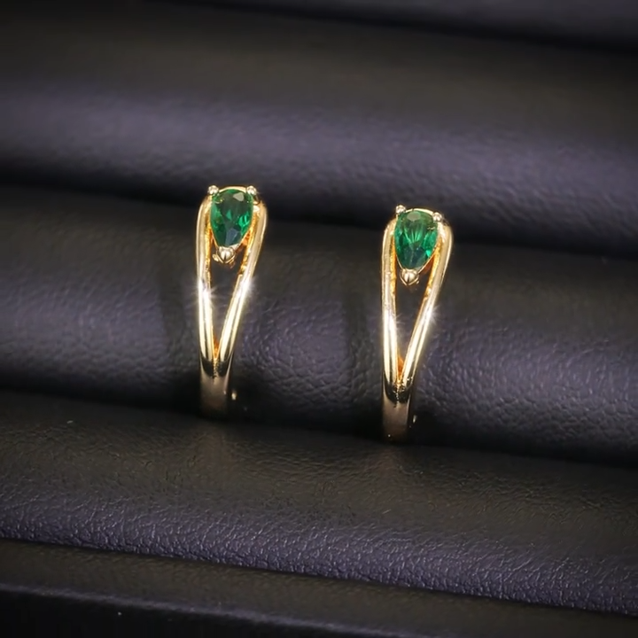Anna | Earrings | Emerald