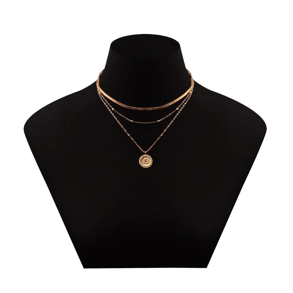 VINTAGE BOHEMIAN LAYERED NECKLACE