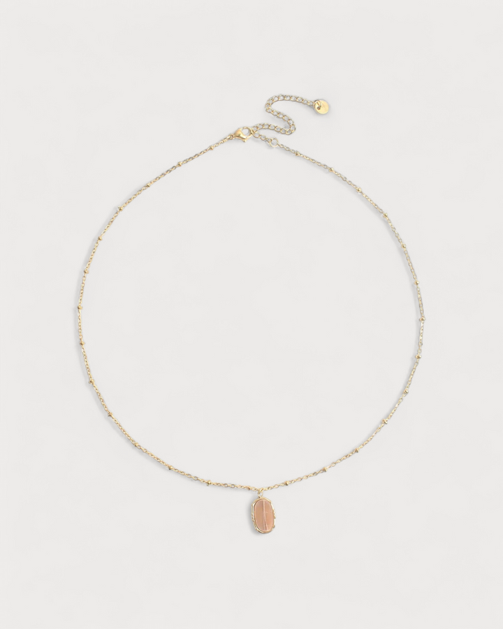 Evelyn - Necklace - Natural Stone - Stainless Steel