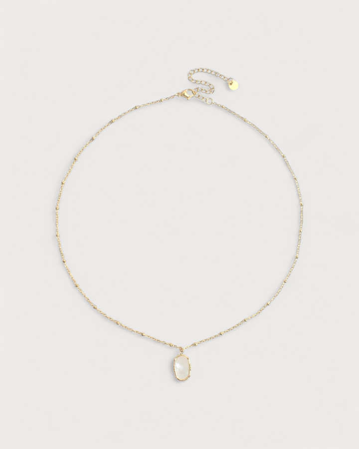 Evelyn - Necklace - Natural Stone - Stainless Steel