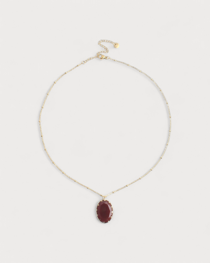 Darla - Necklace - Natural Stone - Stainless Steel