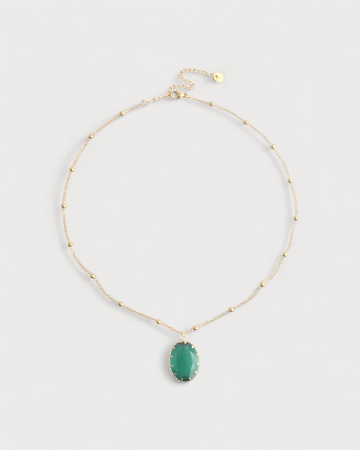 Darla - Necklace - Natural Stone - Stainless Steel