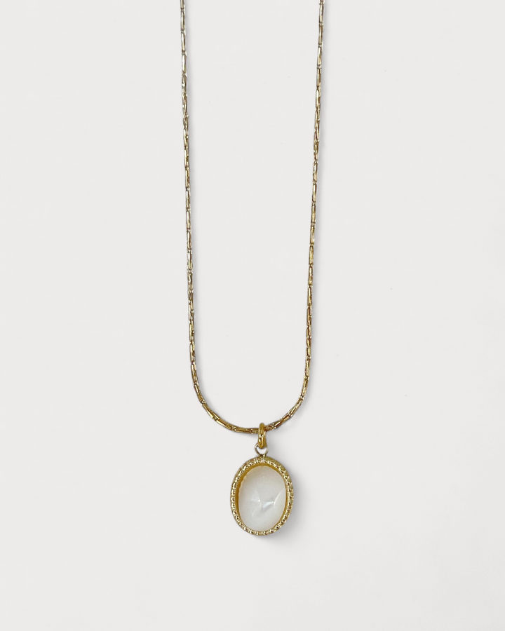 Danae - Necklace - Natural Stone - Stainless Steel