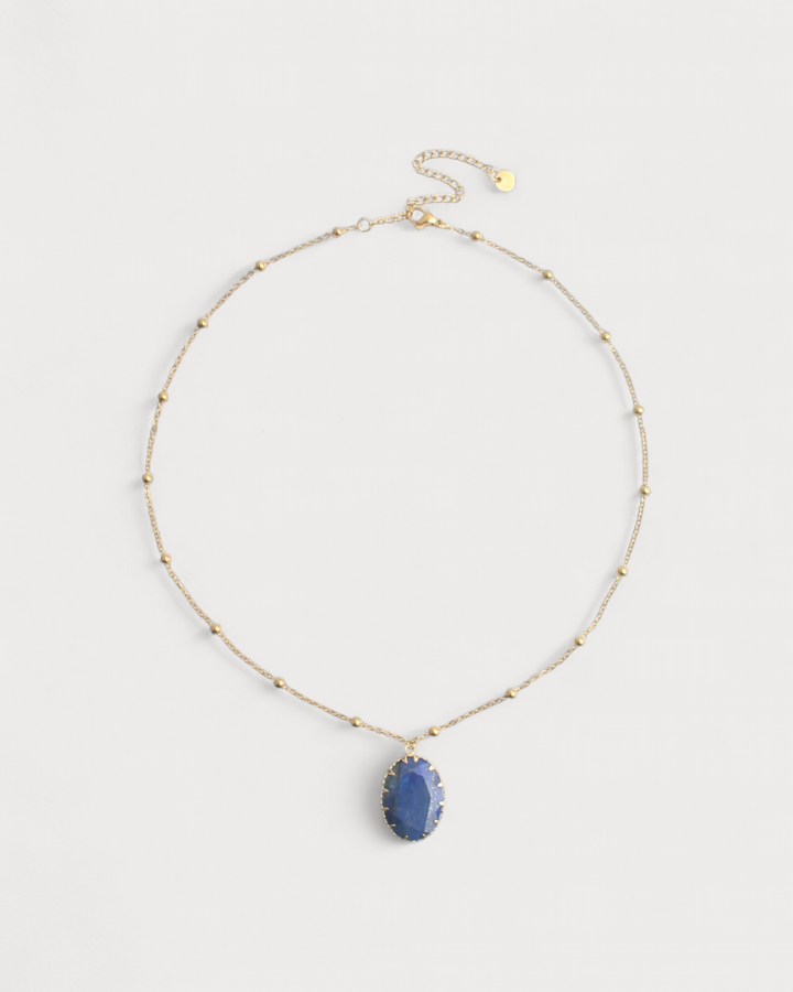 Darla - Necklace - Natural Stone - Stainless Steel