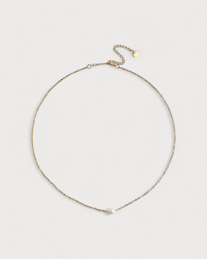 Fresh Water Pearl - Necklace - Stainless Steel