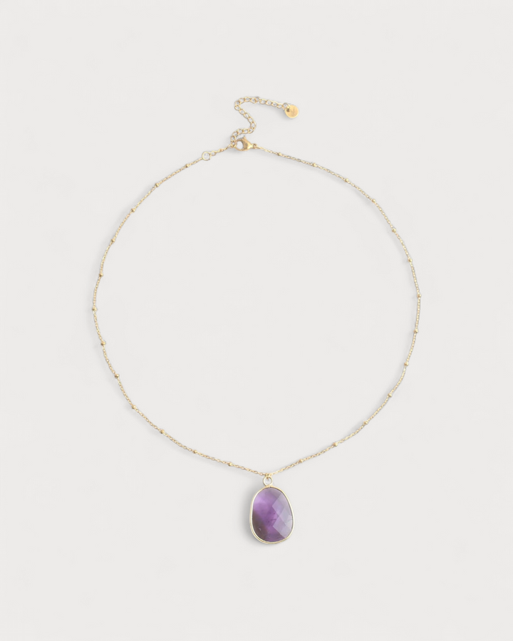 Edita - Necklace - Natural Stone - Stainless Steel